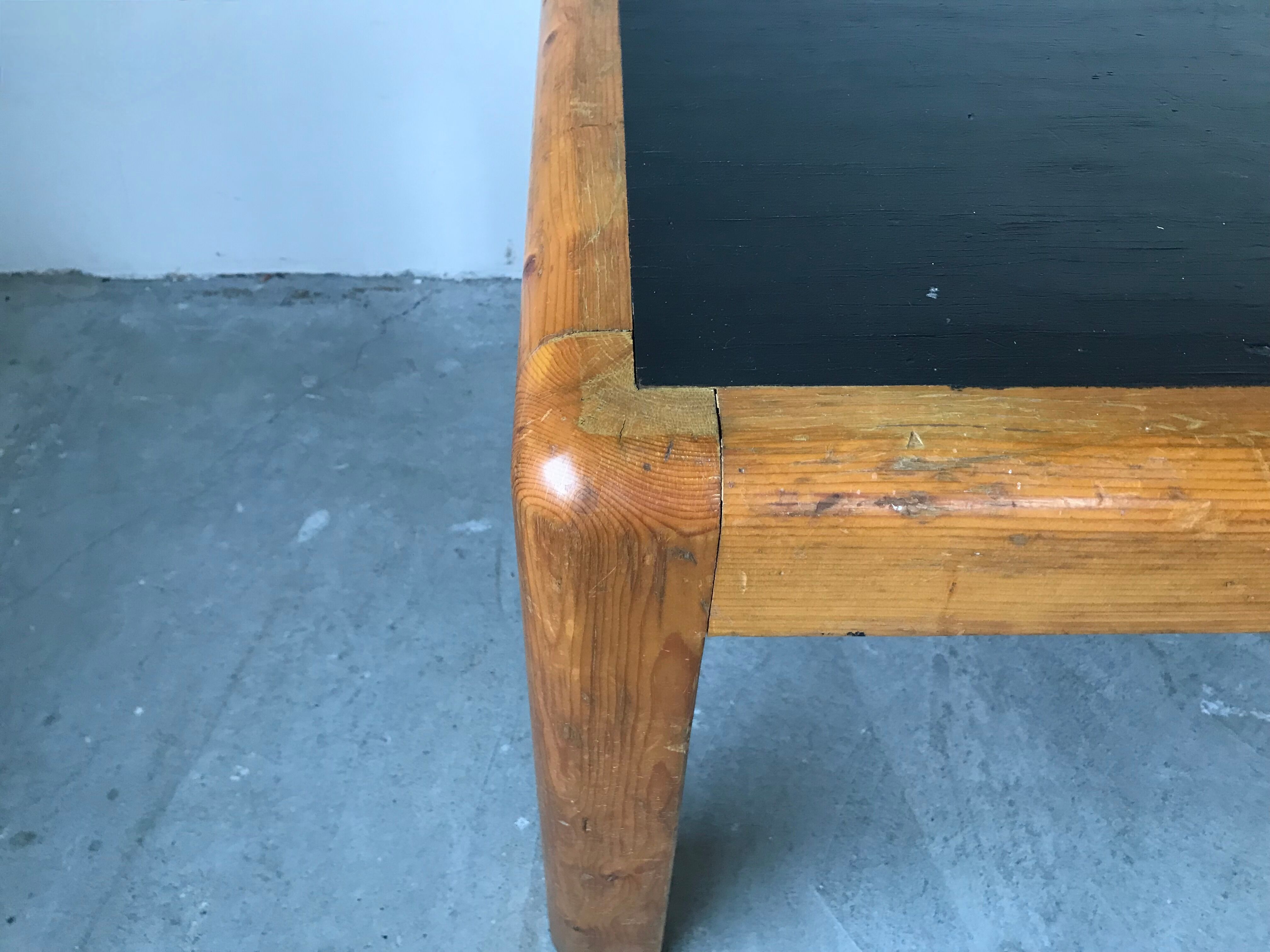 Pine coffee table, circa 1950