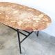 Table basse marbre et acier