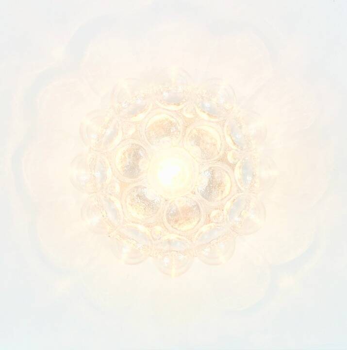 Transparent Bubble Glass Ceiling Light by Helena Tynell for Limburg, 1960s