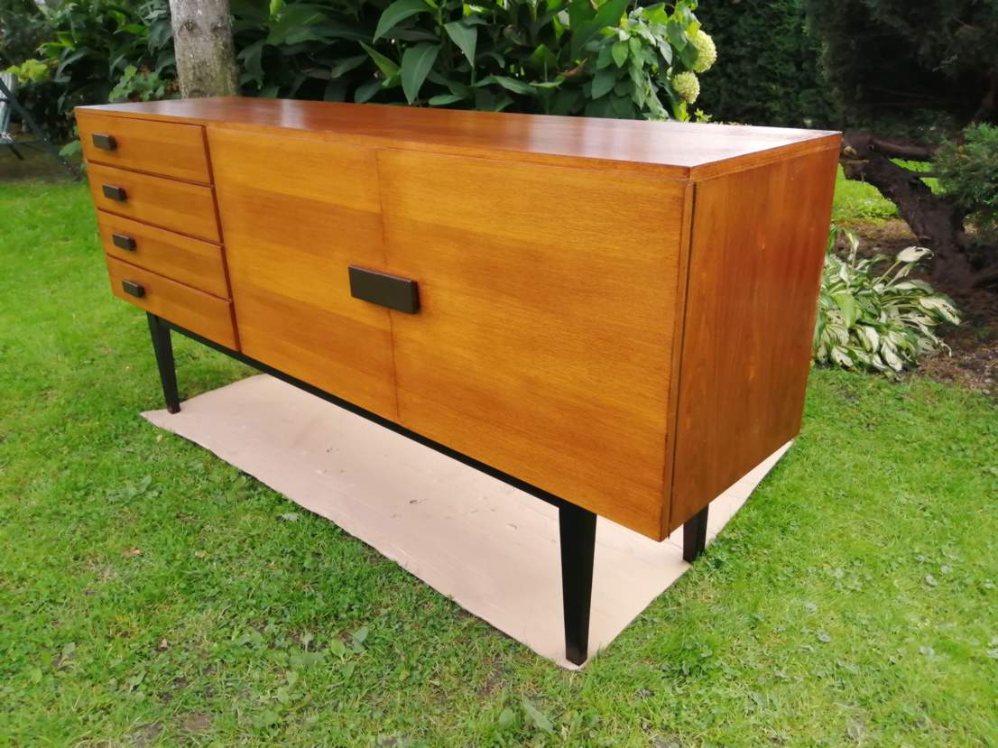 Vintage sideboard on high legs, 1960s / 1970s