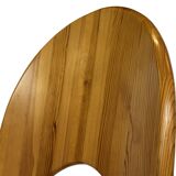 Vintage set of four pinewood chairs Rainer Daumiller minimalist design