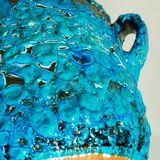 Covered ceramic pot fat-lava foam glaciers, enamels le cyclope, annecy