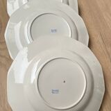 Set of 6 Porcelor Ceranord earthenware soup plates