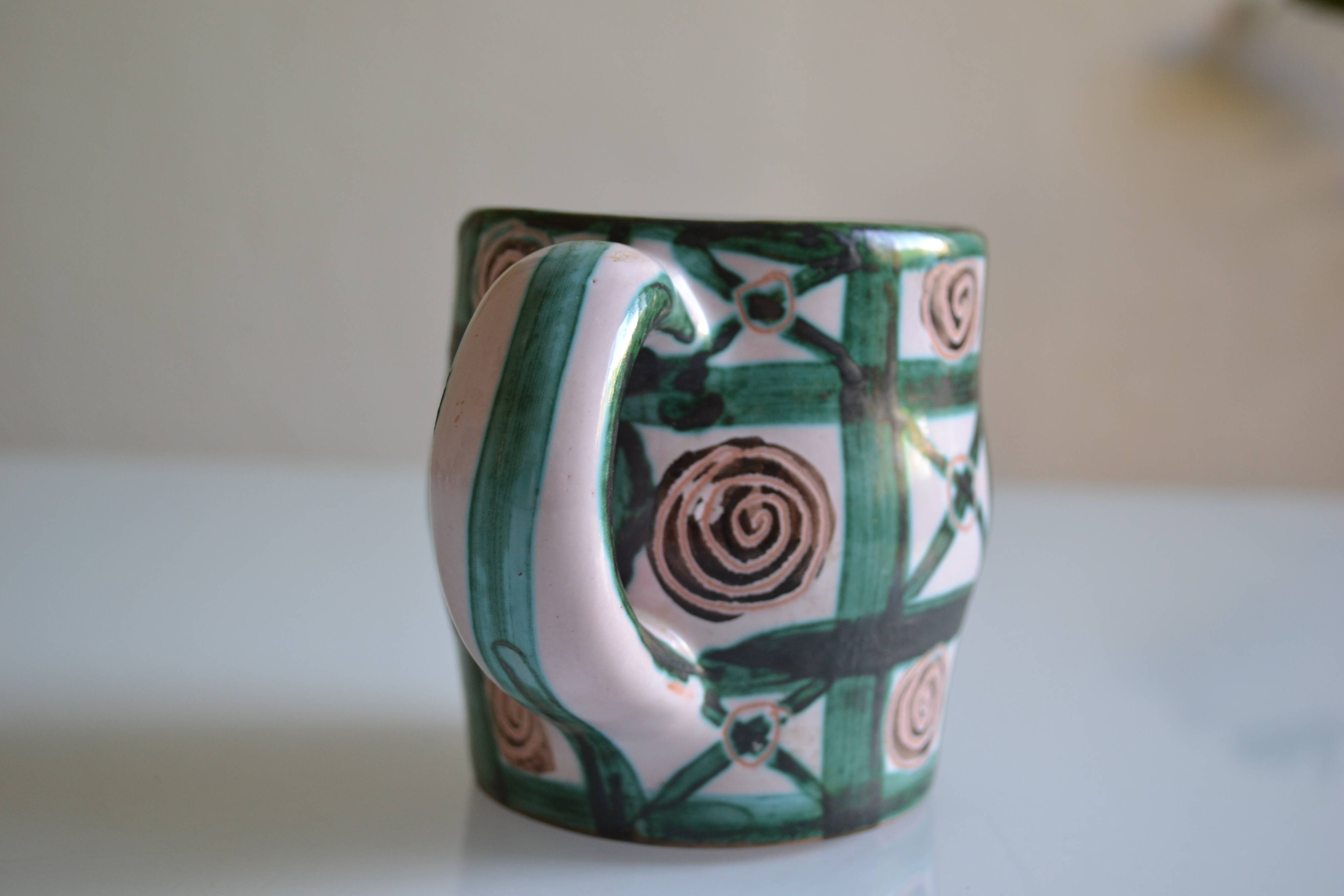 Robert Picault (1919-2000) in Vallauris Large Cup or Mug Ceramic