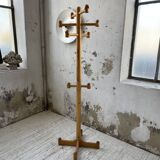 80s pine coat rack