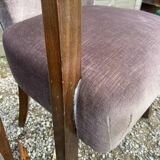 4 vintage velvet armchairs