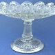 Plate mounted on pressed-molded glass column