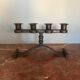 Brutalist candlestick 4 lights Charles Piguet