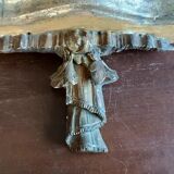 Antique gilded wooden frieze, shelf support