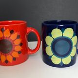 Set of 5 vintage mugs
