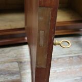 Ecole de Nancy : Grand buffet bibliothèque époque Art Nouveau en acajou