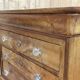 Louis Philippe chest of drawers with 5 drawers from the 19th century in cherry wood with glass knobs
