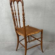 2x vintage original Chiavari chairs – wood