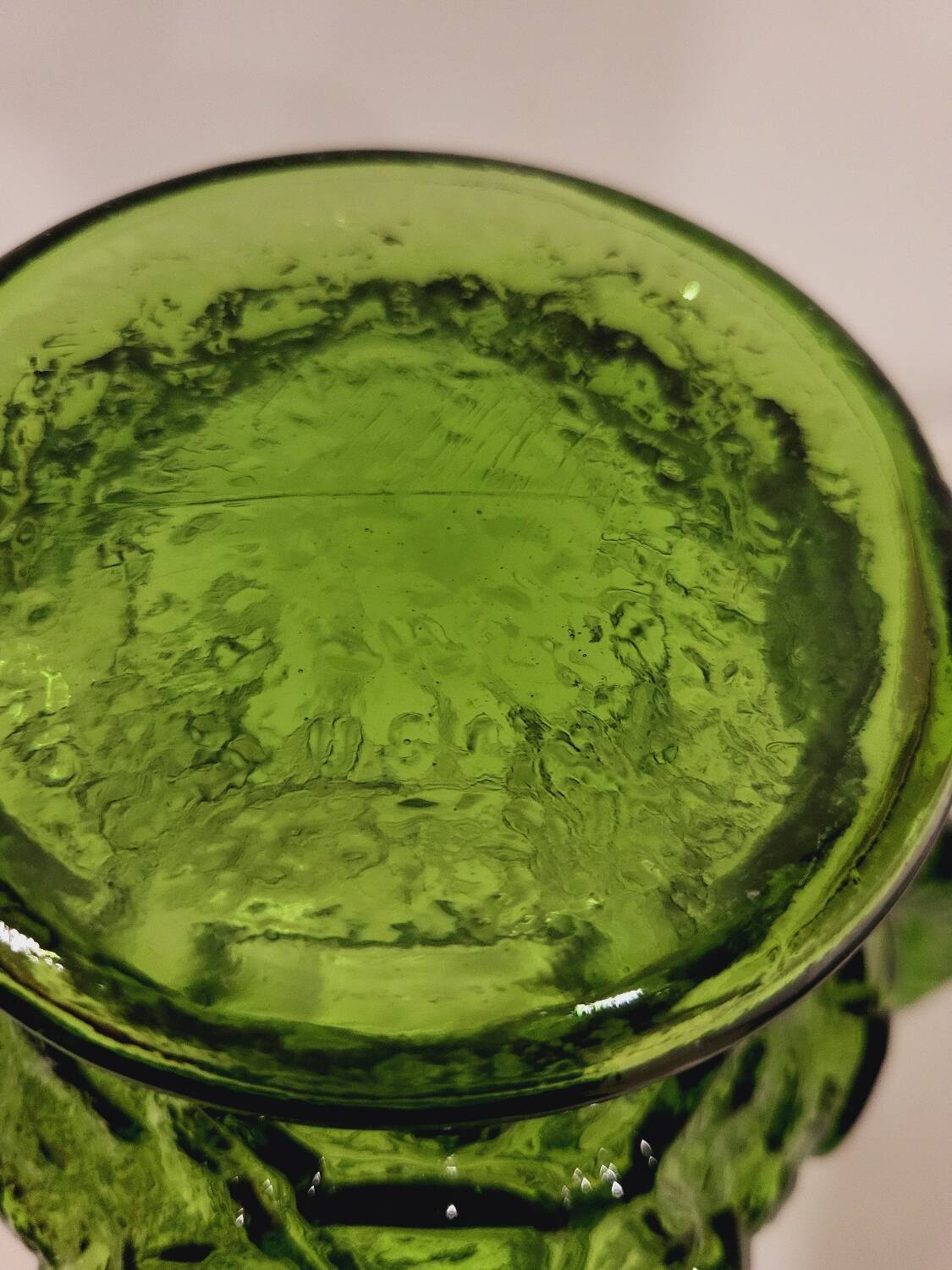 Marguerite embossed glass carafe