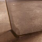 Chimney fire screen, vintage brass