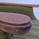 1970s, Danish lounge chair, wool, oak