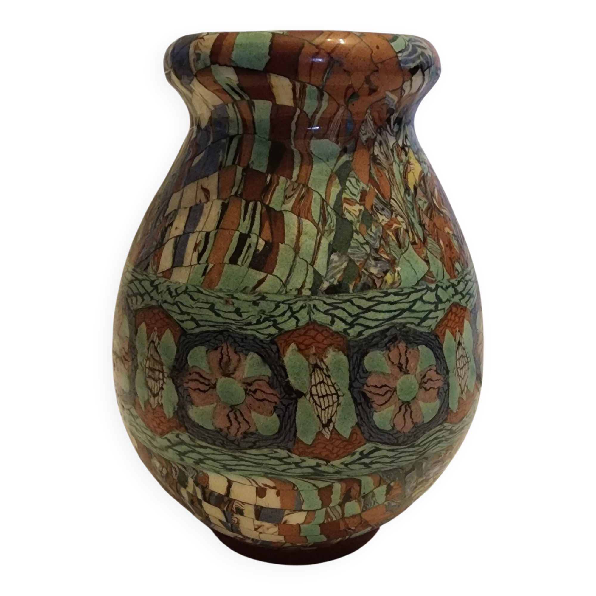 Vallauris vase signed Gerbino
