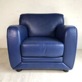 80's Steiner chair in blue leather