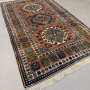 Turkish Kazak rug 270x166 cm vintage carpet, tribal handwoven large 2526