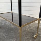 Golden vintage rolling table