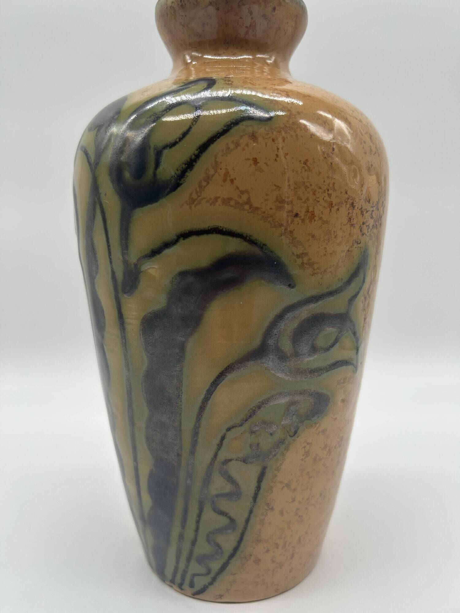 Art deco vase attributed to louis randour for saint-ghislain
