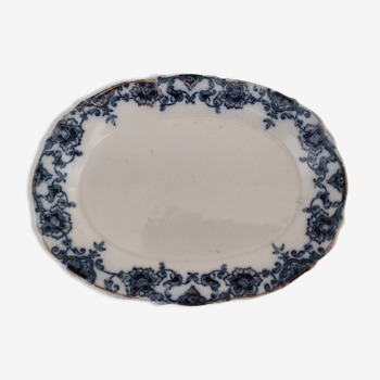 Christchurch New Zealand porcelain bowl with midnight blue decor and gold edging
