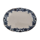 Christchurch New Zealand porcelain bowl with midnight blue decor and gold edging
