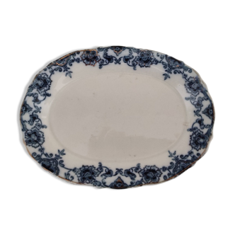 Christchurch New Zealand porcelain bowl with midnight blue decor and gold edging