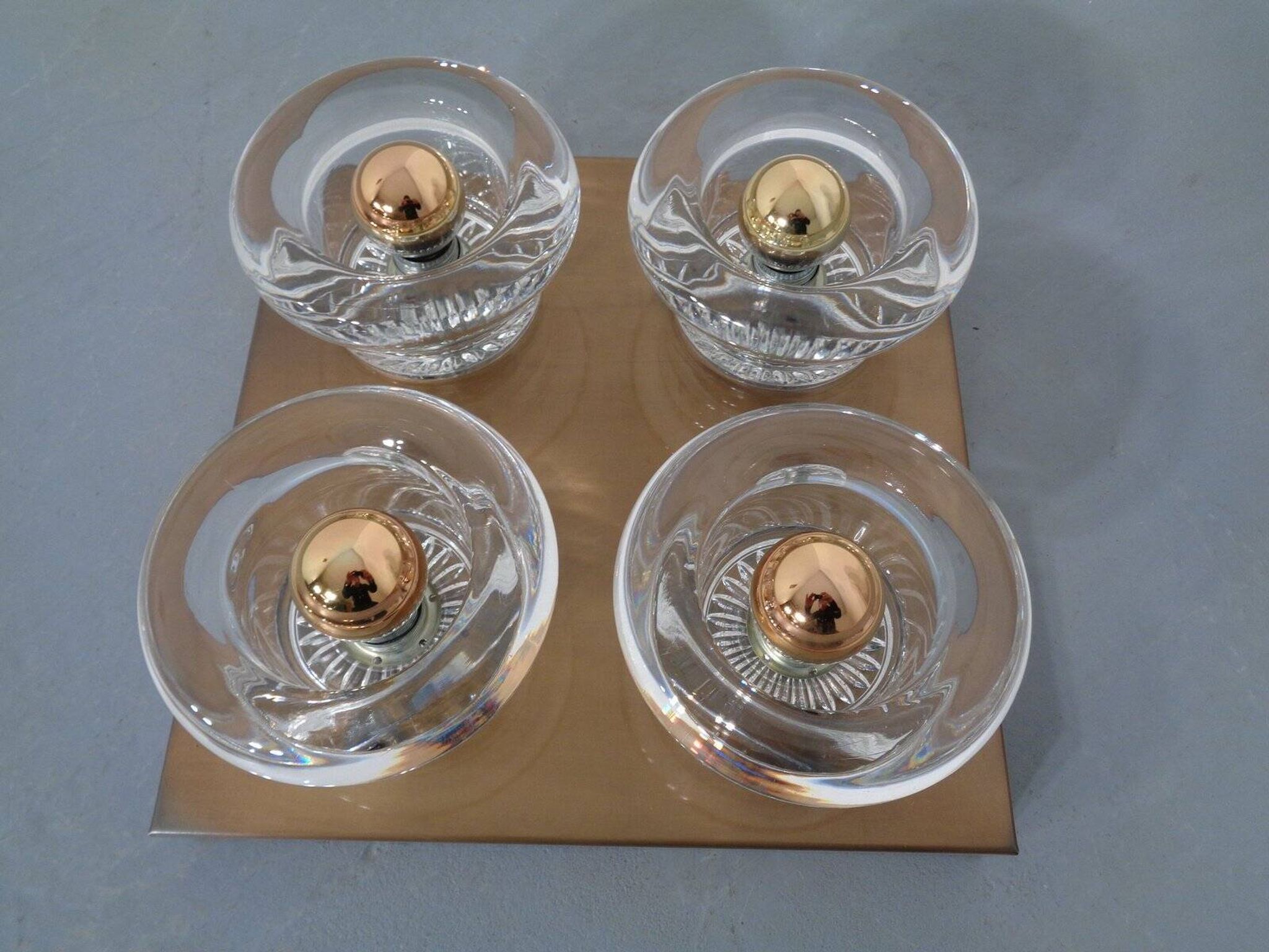 Copper and Glass Sconce from Cosack, Germany, 1960s