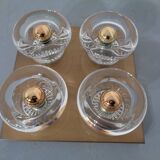 Copper and glass sconce from Cosack, Germany, 1960s.