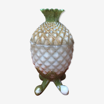 Bonbonnière ananas en opaline