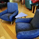 Pair of vintage armchairs by marc zanuso for arflex 1950