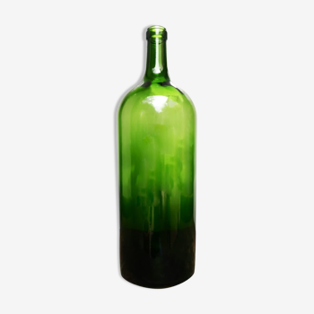 Green glass bottle