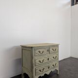 Louis XIV period chest of drawers with repainting