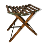 Wooden and iron slatting stool