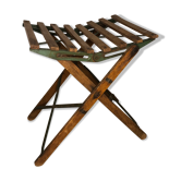 Wooden and iron slatting stool