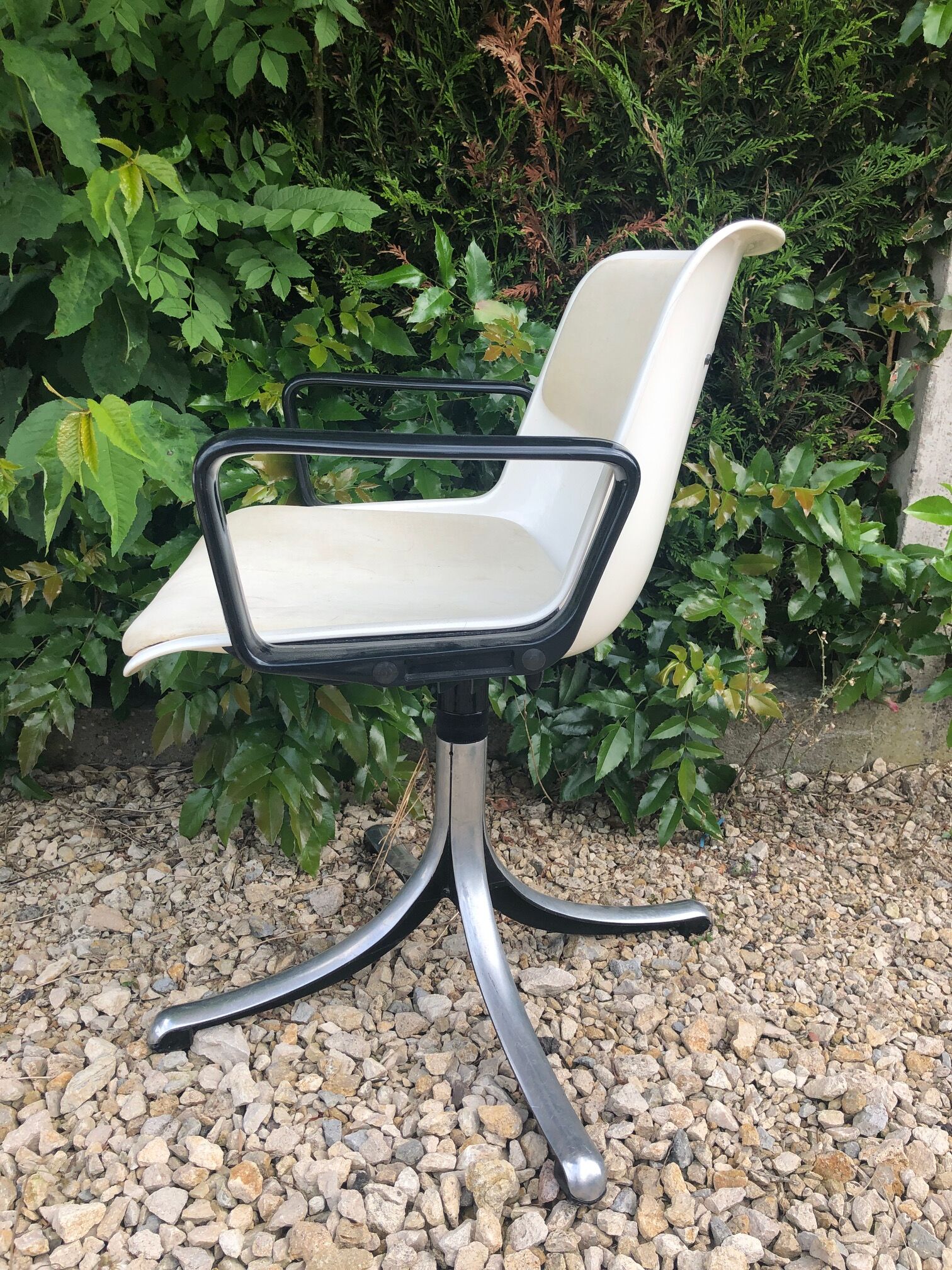 Pair of office chairs Modus Osvaldo Borsani edited by Tecno