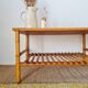 Antique coffee table in rattan and bamboo