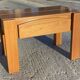 Regain / Chapo Bedside table in solid elm with 1 drawer in the apron, 1980, Signed