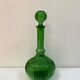 Carafe italienne Empoli en verre vert émeraude - Années 60