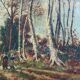 Huile sur toile XIX ème.