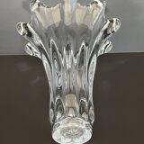 Crystal vase called "Giraffe Head" by Art Vannes France, 1950s.