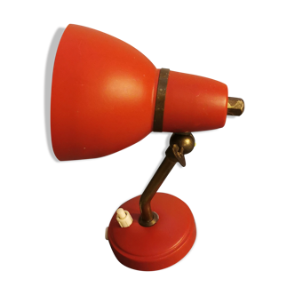Wall lamp in orient red color, 50s