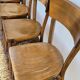 Série de 6 chaises de bistrot restaurant ancienne vintage- 1950s