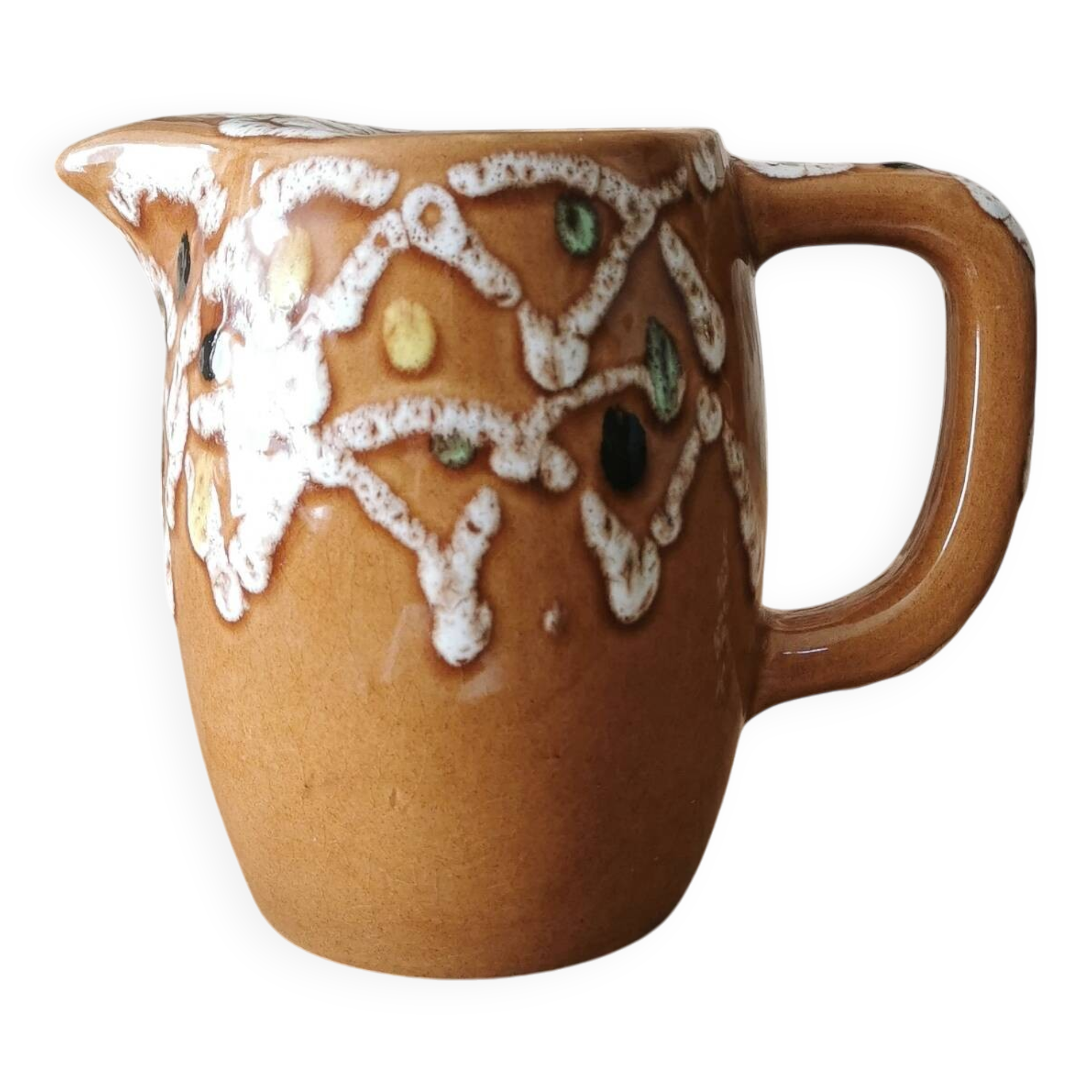 Barbotine Pitcher Vintage 70s, GP France