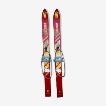 Paire de skis enfant en bois 79,5 cm