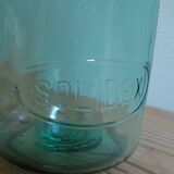 Former Green turquoise Solidex 1 litre glass jar