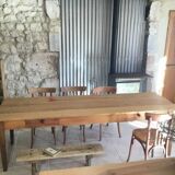 Farm table - 2m40 - 2 drawers
