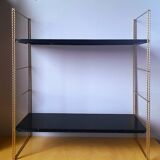 1960s metal string wall shelf.