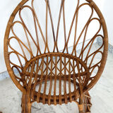 Pair rattan heaters 1960/1970